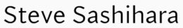 Steve Sashihara